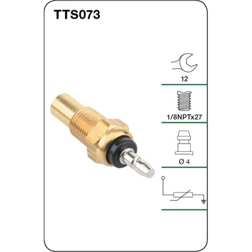 Tridon Engine Coolant Temp Gauge Sender - TTS073