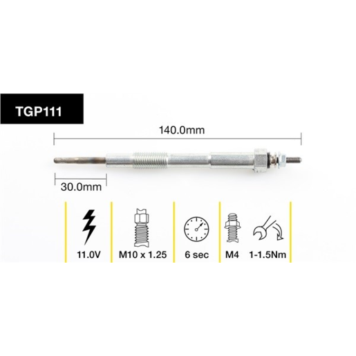 Tridon Diesel Glow Plug - TGP111