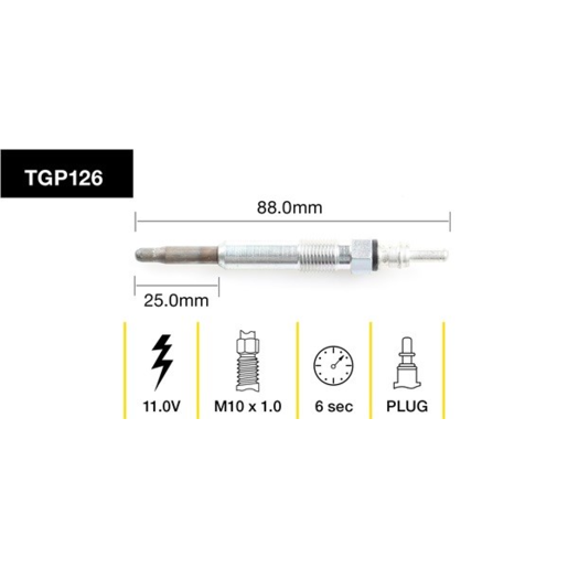 Tridon Diesel Glow Plug - TGP126