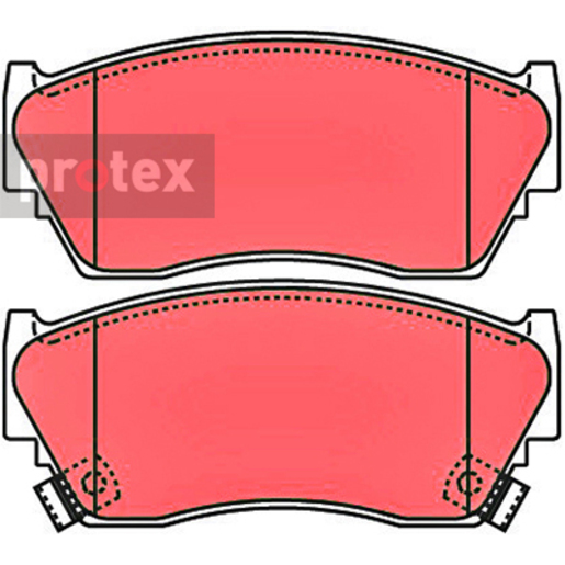 Protex Ultra 4WD Ceramic Front Brake Pads - DB1210CP