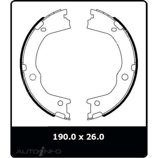 IBS Parking Brake Shoe - N1986