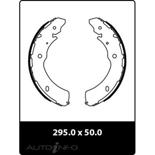 IBS Rear Brake Shoes - N2025