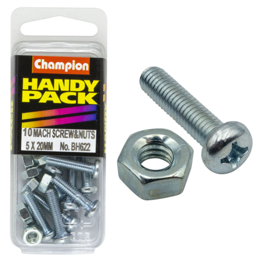 Champion Handy Pack Metric Machine Screw 5 x 20mm CMS - BH622