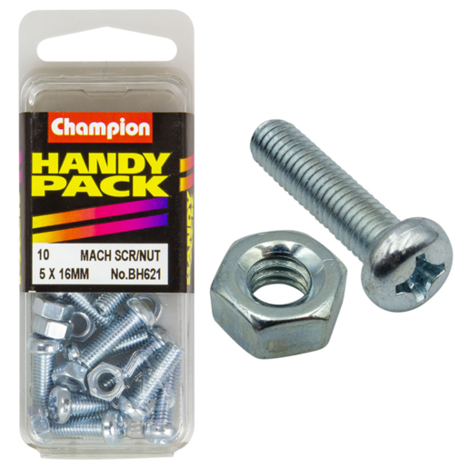 Champion Handy Pack Metric Machine Screw 5 x 16mm CMS - BH621