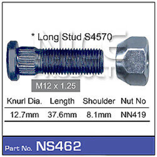 Nice Products Wheel Stud & Nut Set - NS462