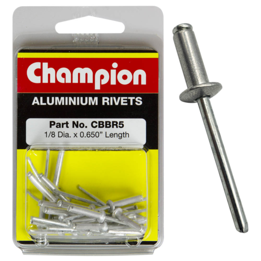 Champion 1/8 x 0.650 Rivet Pack - CBBR5