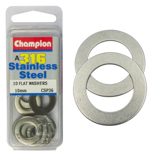 Champion Flat Washers 10mm - CSP36