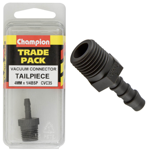 Champion Hose Fitting-Tailpiece 4mm x 1/4" - CVC35