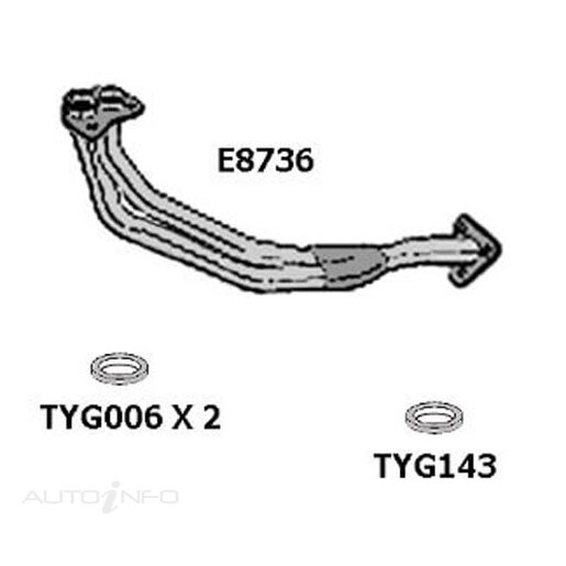 Redback Engine Pipe Std Replacement - E8736