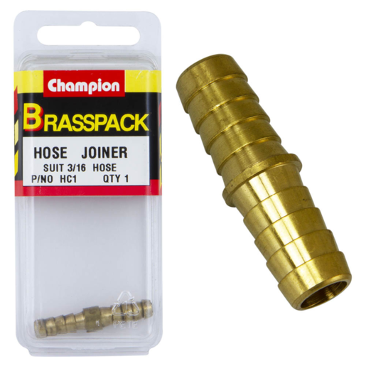 Champion 3/16" Brass Hose Joiner - HC1