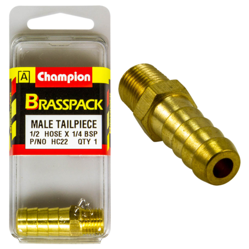 Champion 1/2" x 1/4" Male Hose Barb - HC22