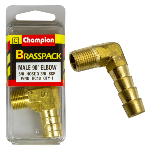 Champion 5/8" x 3/8" 90 Deg Male Elbow - HC40