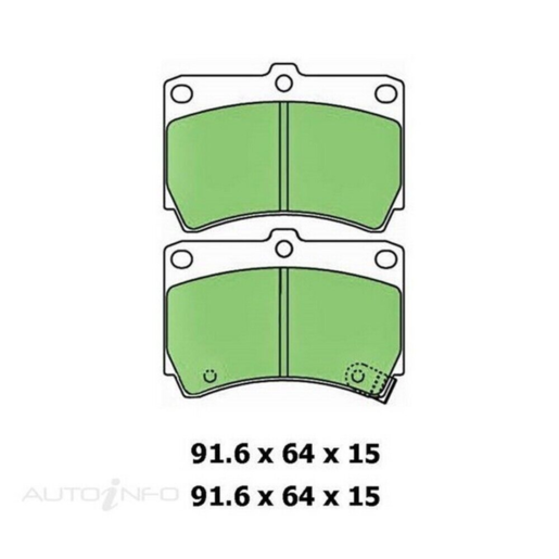 Protex PTX Front Brake Pads - DB1158B