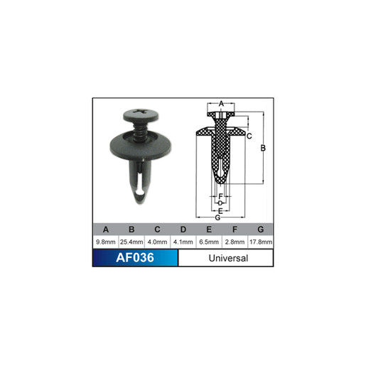 Nice Fastener Universal AF03610 - AF036-10