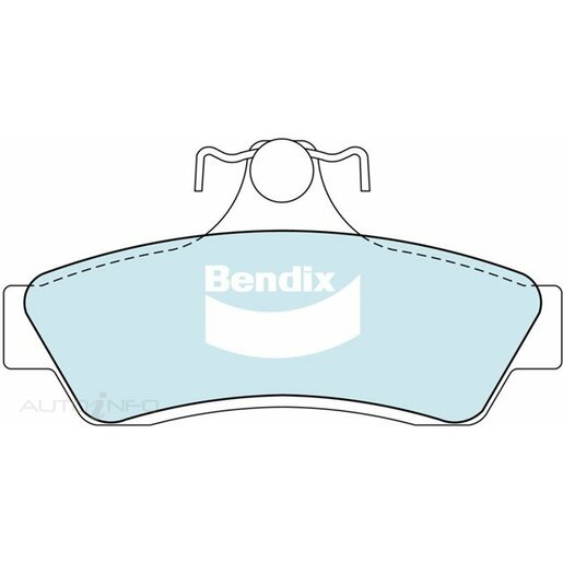 Bendix Ceramic Front Brake Pads - DB1117-GCT