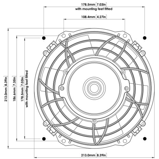 Davies Craig 8" Thermatic Fan 24V - 0136