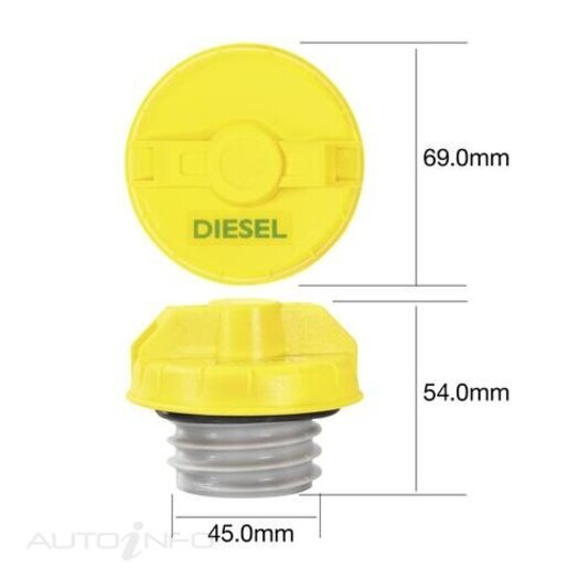 Tridon Fuel Cap - Diesel - Locking/Non Locking - TFNL234D