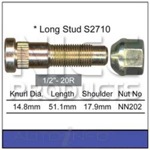 Nice Products Wheel Stud & Nut Set - NS271