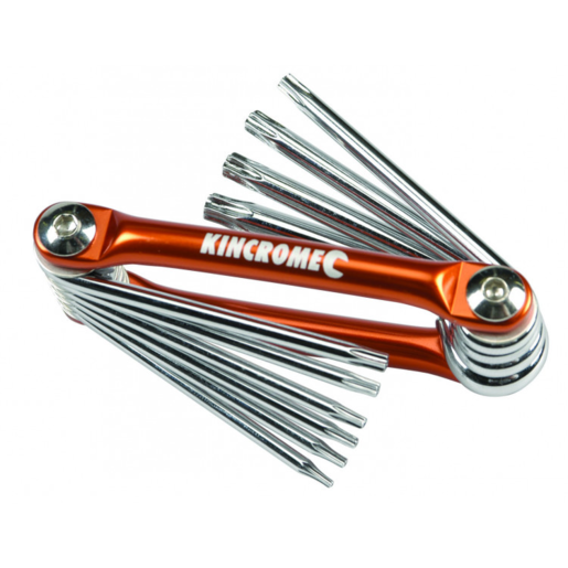 Kincrome Folding Tamperproof Torx Set 10 Piece K5048 Kincrome