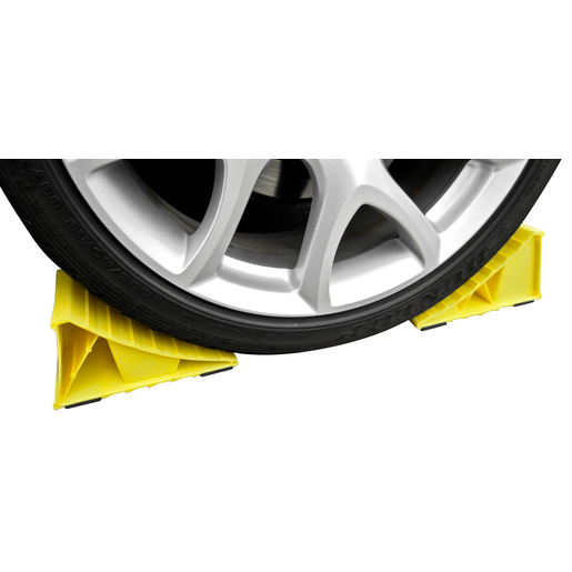 Rough Country Yellow Wheel Chocks With Rubber Feet - RCWCK01