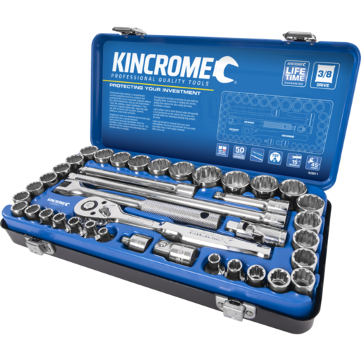 Kincrome Socket Set 39 Piece 3/8" Drive - Metric & Imperial - K28011