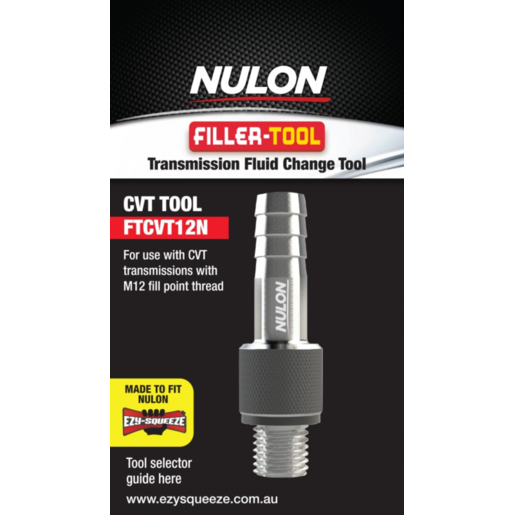 Nulon Filler-Tool for CVT M12 Thread Transmission Fluid Change Tool - FTCVT12N
