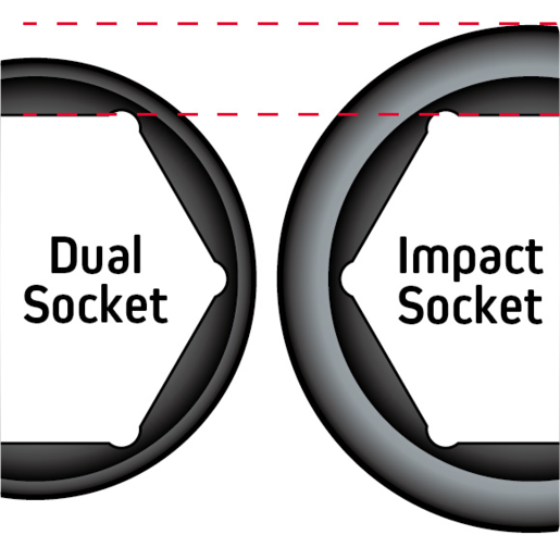 Chicane 3/8" Drive Metric Dual Deep Impact Socket Set 10 Pieces - CH1135