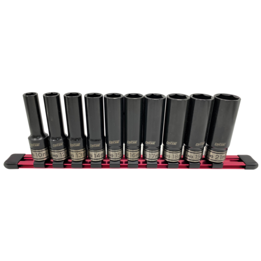 Chicane 1/2" Drive Metric Dual Deep Impact Socket Set 10 Pieces - CH1136