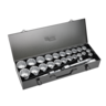 Chicane 3/4" Drive 12 Points Metric Across Flats Socket Set 27 Piece - CH1211