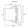 GME RJ45 Pass-Through Adaptor Type 6 White - XRS-RJ45W6