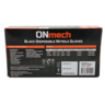 Onmech Black Nitrile Gloves Medium 100 Pack - OMNIT100BM