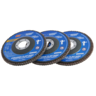 Garage Tough Zirconia Flap Discs 115mm x 22.23mm 3 Pack - GTFD115-3
