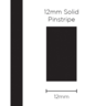 SAAS Pinstripe Solid Black 12mm x 10mt - 11401