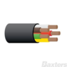 Tycab Trailer Cable 5 Core 2.5mm Black (1 Meter) - CB025A5-030