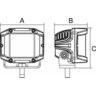 RoadVision LED Sidewinder Square Work or Flood Light 24W 10-30V - RWL7924C