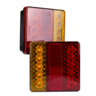 RoadVision LED Small Rear Trailer Lights Combi 12V 100x100x37mm - BR208LRNP