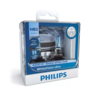 Philips WhiteVision Ultra Headlight Globe HB3 12V 55W Pack of 2 - 9005WVUSM