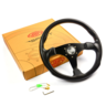 SAAS Steering Wheel Poly 14" ADR Octane Black Spoke - SW515B-R