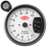 SAAS Tachometer 0-10K Shiftlite 5inch White Muscle Series - SG-TAC5W