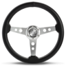 SAAS Steering Wheel PVC 14" ADR Retro Brushed Spoke - SW616OS-R
