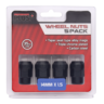 Performance Plus Wheel Nuts Acorn Bulge 14mm x 1.50 Black 35mm 5 pk - PP335395BC