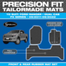 Sperling Precision Fit Mats Ford Ranger 09/2011 to 06/2022 - MRBFD001BLK2RW