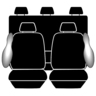 ESTEEM TAILOR MADE 2 ROW SEAT COVER PACK TO SUIT FORD RANGER PX (XL / XLS / XLT) 10/2011 - 05/2015