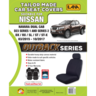 Ilana Outback Canvas Tailor Made 2 Row Seat Cover To Suit Navara - OUT6876BLK
