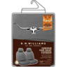 R.M.Williams Front Size 30 Black Canvas Car Seat Covers - CVRMW16BLK30