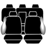 Ilana Esteem Tailor Made 2 Row Seat Cover To Suit Mitsubishi - EST7095BLK