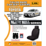 Ilana Black Bull Tailor Made Seat Cover To Suit Toyota - BUL7105BLK