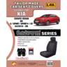 Ilana Esteem Tailor Made 2 Row Seat Cover To Suit Kia Cerato - EST7159BLK