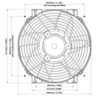 Davies Craig 14" High Power Thermatic Electric Fan 12V - 0107