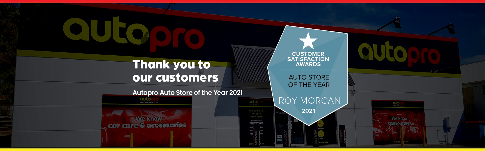 Autostore of the Year Banner